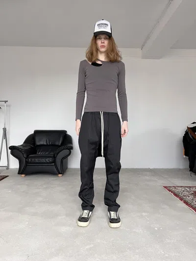 Pre-owned Rick Owens Ss24 Lido  Black Pants