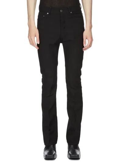 Pre-owned Rick Owens Ss24  "lido" Jim Cut Jeans 28 In Black
