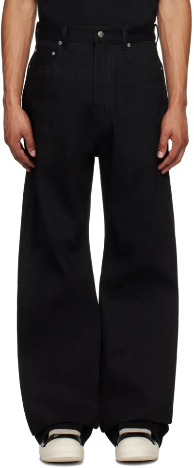 Rick Owens Ssense Exclusive Black Tvhkb Edition Geth Jeans In 911 Black/milk