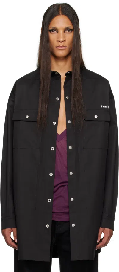 Rick Owens Ssense Exclusive Black Tvhkb Edition Jacket In 9100 Black