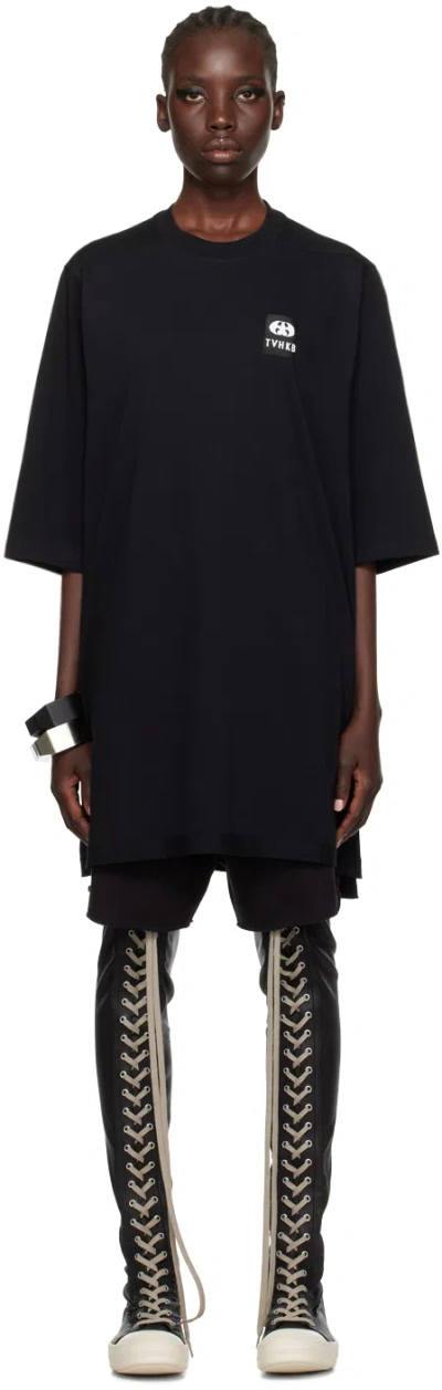 Rick Owens Ssense Exclusive Black Tvhkb Edition Jumbo T-shirt In 9 Black