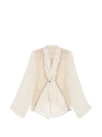 Rick Owens Stag Sheer Jacket In Neutral