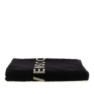 Rick Owens Stanech Towel - Everyday Essential In Black/pearl