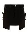 Rick Owens Stefan Mini Skirt In Black