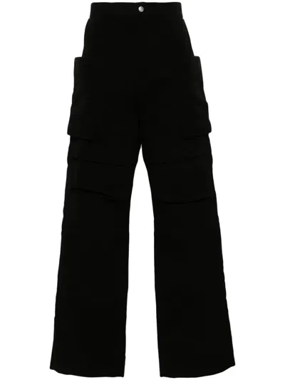 Rick Owens Stefan Straight-leg Cargo Trousers In Black