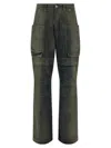 Rick Owens Dark Grey Cotton Stefan Cargo Jeans In Black