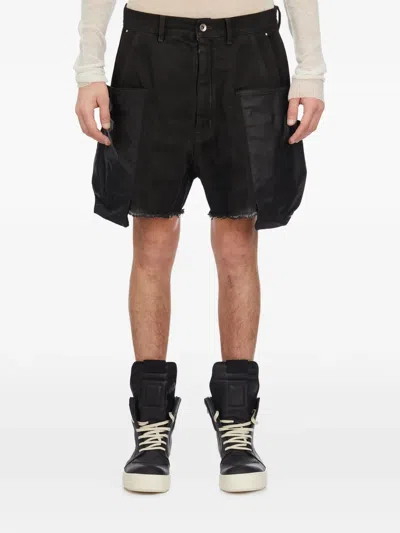 Rick Owens Stefan Cargo Shorts In Black