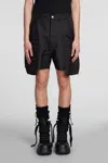 Rick Owens Stefan Cargo Shorts In Black