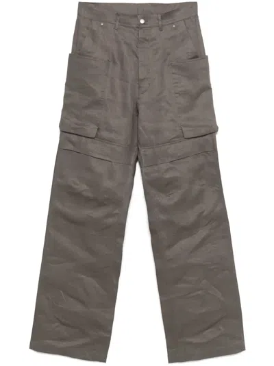 Rick Owens Stefan Cargo Trousers In Grey