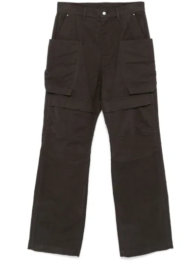 Rick Owens Stefan Cargo Trousers In Grey