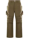 RICK OWENS STEFAN DRILL CARGO TROUSERS