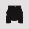 Rick Owens Stefan Mini Skirt In Black