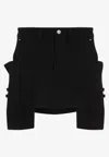 Rick Owens Stefan Mini Skirt In Black