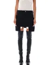 Rick Owens Stefan Mini Skirt In Black