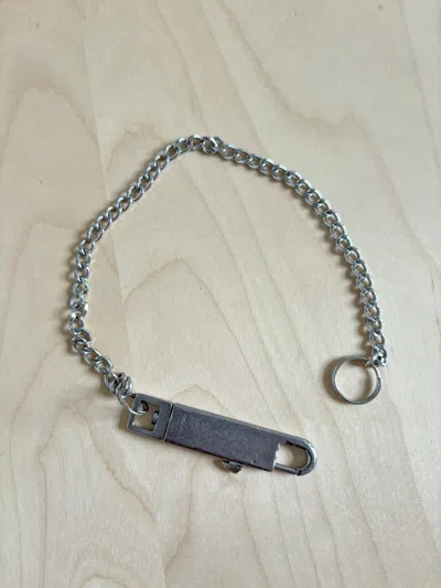 Pre-owned Rick Owens Sterling Silver Wallet Chain