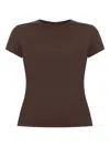 Rick Owens Cropped T-shirt Level T In Brown