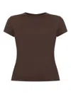 Rick Owens Cropped T-shirt Level T In Brown