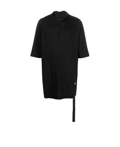 Rick Owens Stitching-detail Cotton T-shirt In Black