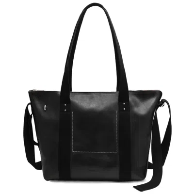 Rick Owens Stitching Detail Shoulder Bag In Black
