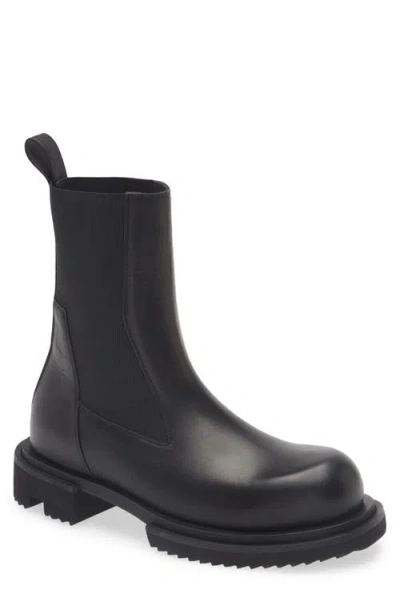Rick Owens Stivali Beatle Bogun Chelsea Boot In Black