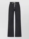 Rick Owens Straight Cut Shorts Buttoned Front Back Pocket In Black