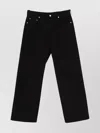 Rick Owens Straight Leg Cotton Jeans Pockets In Black