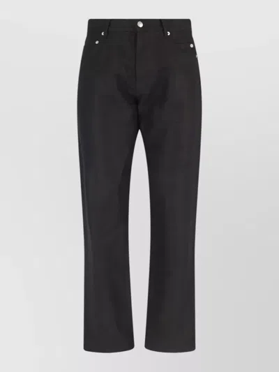 Rick Owens Straight Leg Denim Five Pockets Belt Loops In Purple