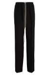 RICK OWENS RICK OWENS STRAIGHT LEG DRAWSTRING WOOL PANTS