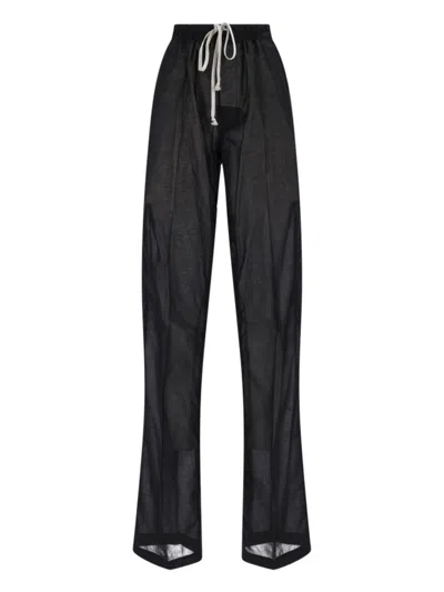 Rick Owens Straight-leg Pants – Black