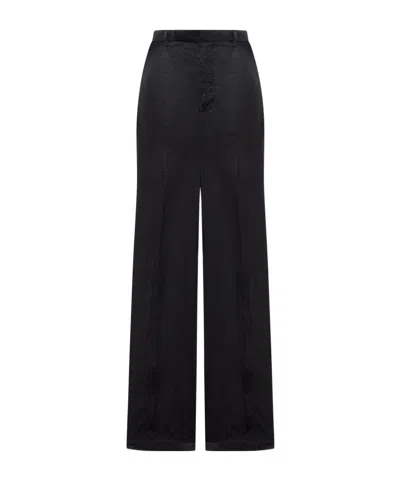Rick Owens Straight Leg Pants In Black