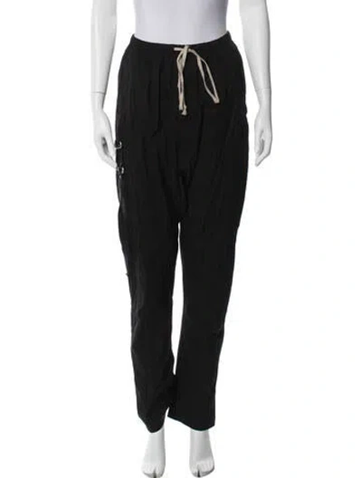 Pre-owned Rick Owens Straight Leg Pants In Black