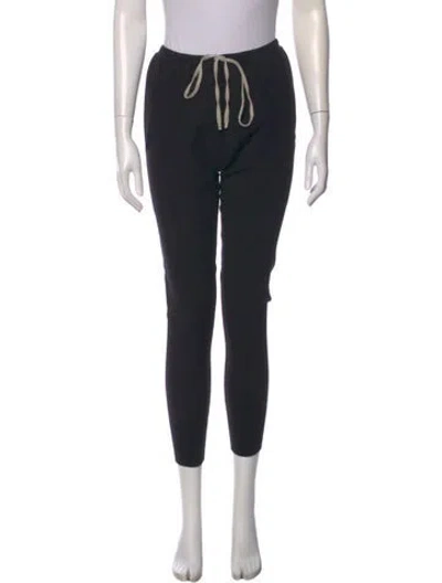 Pre-owned Rick Owens Straight Leg Pants In Black