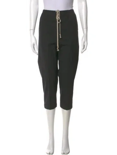 Pre-owned Rick Owens Straight Leg Pants In Black
