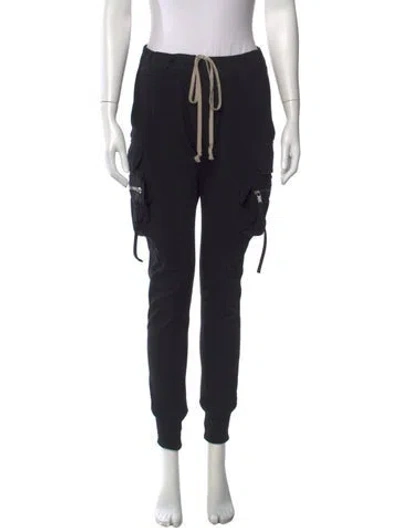 Pre-owned Rick Owens Straight Leg Pants In Black