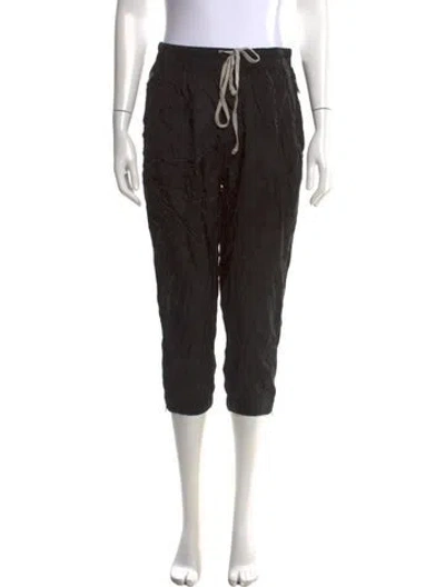 Pre-owned Rick Owens Straight Leg Pants In Black