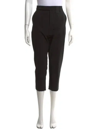 Pre-owned Rick Owens Straight Leg Pants In Black