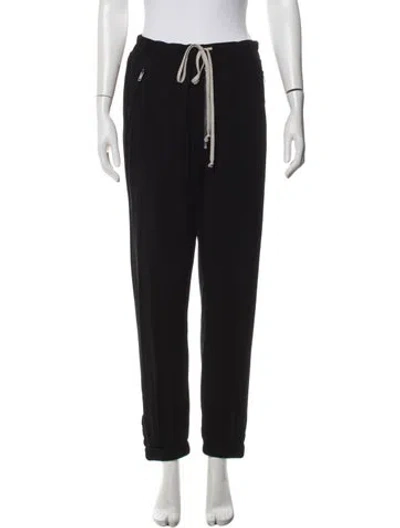 Pre-owned Rick Owens Straight Leg Pants In Black