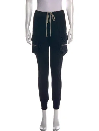 Pre-owned Rick Owens Straight Leg Pants In Black