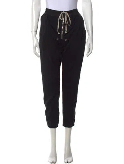 Pre-owned Rick Owens Straight Leg Pants In Black