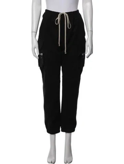 Pre-owned Rick Owens Straight Leg Pants In Black