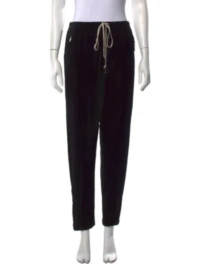 Pre-owned Rick Owens Straight Leg Pants In Black