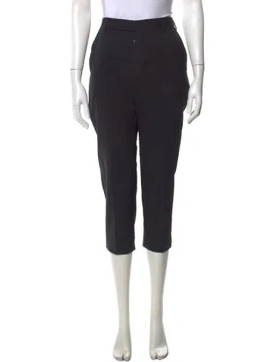 Pre-owned Rick Owens Straight Leg Pants In Black