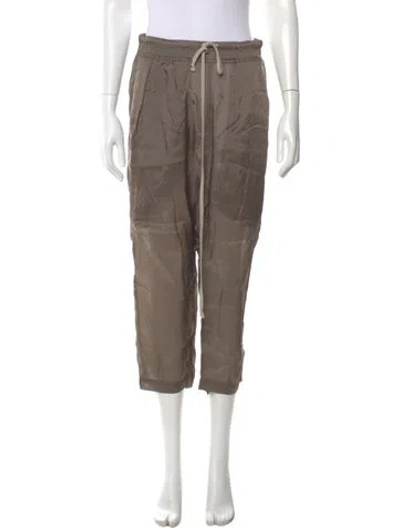 Pre-owned Rick Owens Straight Leg Pants In Brown