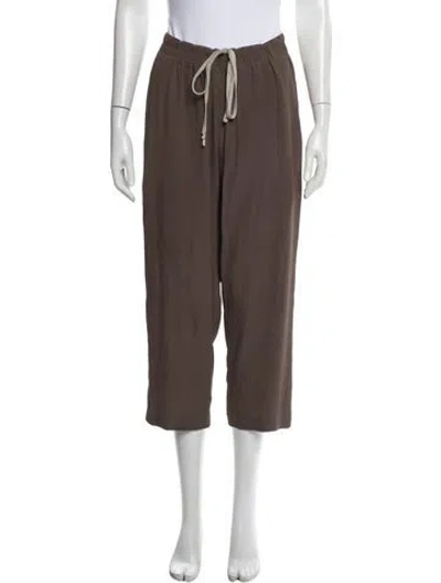 Pre-owned Rick Owens Straight Leg Pants In Brown