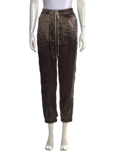 Pre-owned Rick Owens Straight Leg Pants In Brown