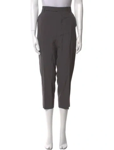 Pre-owned Rick Owens Straight Leg Pants In Gray