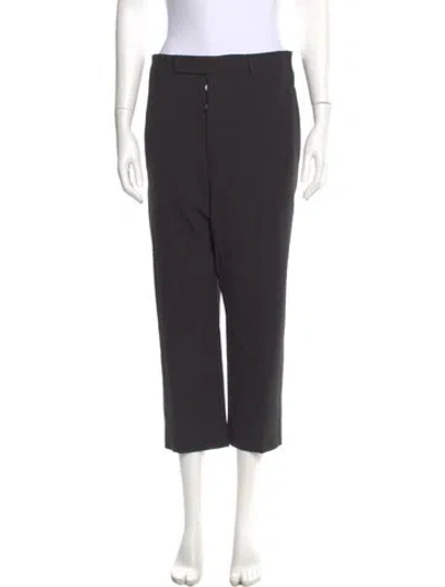 Pre-owned Rick Owens Straight Leg Pants In Gray