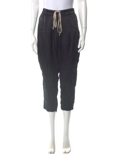 Pre-owned Rick Owens Straight Leg Pants In Gray