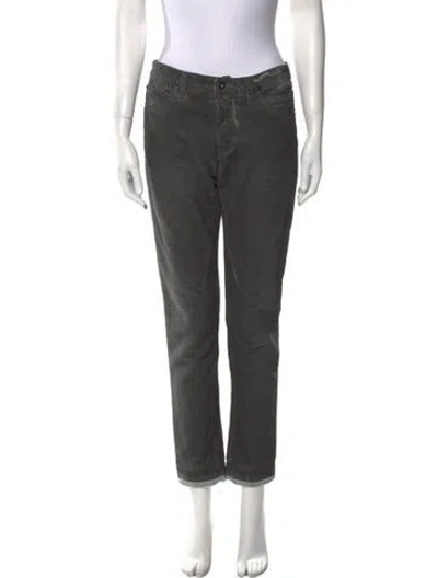 Pre-owned Rick Owens Straight Leg Pants In Gray