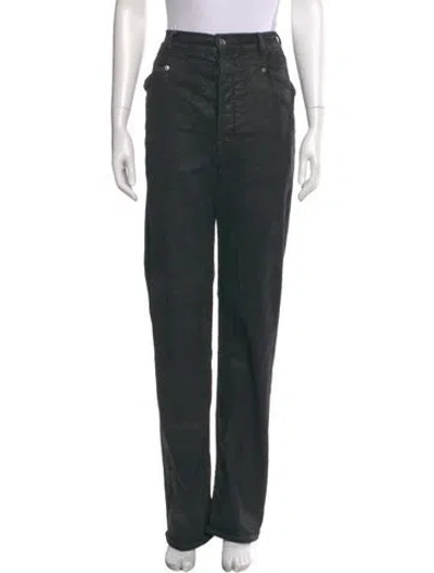 Pre-owned Rick Owens Straight Leg Pants In Green